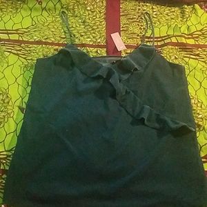 J. Crew Velvet Green Top